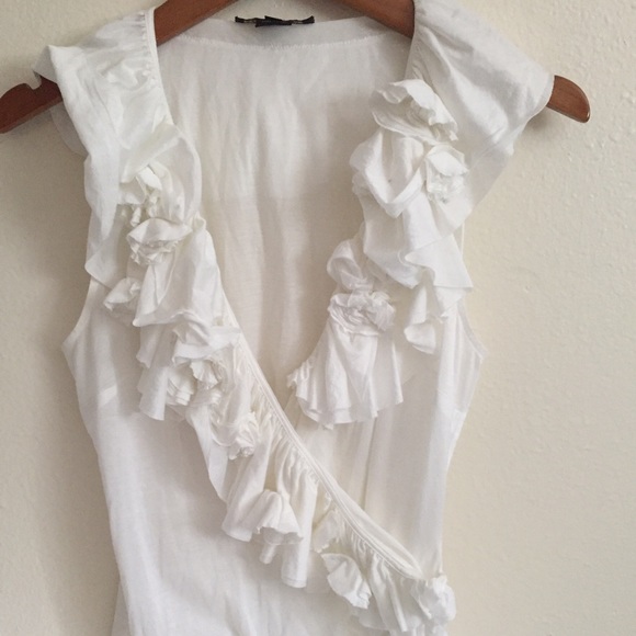 PRICE FIRM: RALPH LAUREN {Black Label} White Top M - Picture 2 of 4